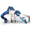 Congo Monkey Playsystem 4 with Swing Beam and Optional Accessories in White / Sand