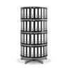 Spin-N-File 4-Tier Rotary Binder Storage Carousel