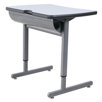 Two-Student Computer Lab Table with Wire Management Tray