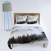 Bird Wanna Whistle White Mountain Duvet Cover