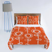 Rachael Taylor Contemporary Orange Duvet Cover
