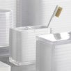 Mar-A-Lago Stripe Toothbrush Holder in White