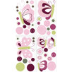 Raspberry Swirl Wall Appliques