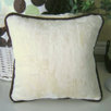Minky Lemon Chocolate Polka Dot Pillow in Lemon