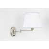 One Light Swing Arm Wall Lamp in Satin Chrome