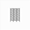Quick Ship: Box Locker - Five Tiers - 3 Sections (Unassembled)