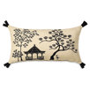 Sakura Hand-Painted Pagoda Pillow