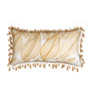 Antigua Polyester Collier Sunshine Decorative Pillow with Beaded Trim