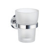 Home Holder with Frosted Glass Tumbler