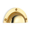 Beslagsboden Cup Drawer Pull in Brass