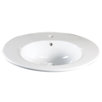 9.94" x 26.38" Ceramic Sink Top with Overflow
