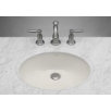 Oval Undermount Ceramic Bathroom Sink with Overflow