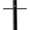 7' Black Aluminum Lantern Post with GCO and Photocell