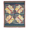 Wild Goose Log Cabin Crib Quilt / Baby Quilt