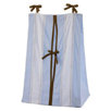 Metro Diaper Stacker in Blue / White / Chocolate