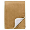 Metro 2 Layer Velor Plush Blanket in Lime and Chocolate