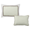 Metro Set of Two Decorative Pillows in Lime and Chocolate