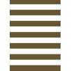 Stripes Percale Crib Fitted Sheet in White and Chocolate