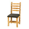 Traditional Cedar Log Upholstered Side Chair
