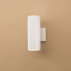 Cans and Bullets 12" White Incandescent Two Light Outdoor Wall Lantern