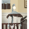 Blue and Chocolate Hotel Baby Musical Mobile