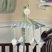 Blue and Green Argyle Musical Mobile