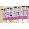 Pink and Black Geo Window Valance