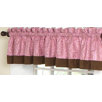Pink and Brown Paisley Window Valance