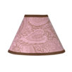 Pink and Brown Paisley Lamp Shade