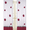 Polka Dot Ladybug Set of 2 Window Panels