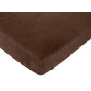 Jungle Time Fitted Crib Sheet in Brown