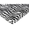 Purple Funky Zebra Fitted Crib Sheet