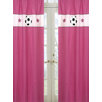 Soccer Pink Set of 2 Window Panels