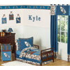 Surf Blue Collection 5pc Toddler Bedding Set 