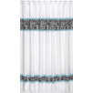 Turquoise Funky Zebra Shower Curtain