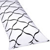 Purple, Black and White Princess Body Pillow Case