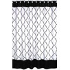 Purple, Black and White Princess Shower Curtain