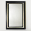 Mirror in Black and Old World Silver