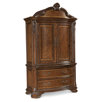 Old World Armoire in Warm Pomegranate