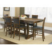 Sante Fe Trestle Counter Height Table in Dark Rustic Oak