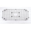 Stainless Steel Sink Grid with Black Rubber Feet (28.5" x 14.5" x 1") in Satin