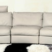Modi Grain Leather Armless Chair