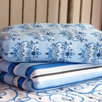 Luxe Blue Fitted Crib Sheets