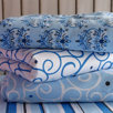 Luxe Blue Changing Pad Cover