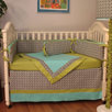 Maze Black 4 Piece Crib Bedding Set