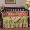 Medallion Pink 4 Piece Crib Bedding Set