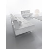 Clark Two Seater Sofa in Bright Chrome
