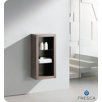Bathroom Linen Side Cabinet with 2 Glass Shelves