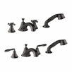 Seabury Double Handle Roman Thermostatic Tub Faucet With Personal Hand Shower