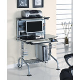 34.7" Glass Series Computer Workstation